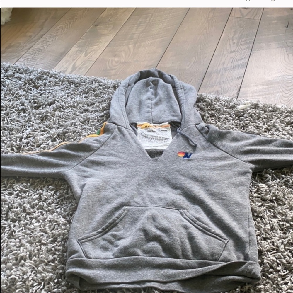 NWOT Aviator Nation Split Neck Hoodie